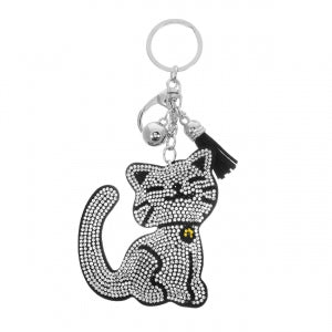 Purse Fob Sparkly Kitty