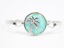 Palm Tree Bracelet with aqua restin