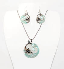 Necklace & Set Dolphin Splash